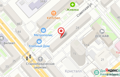 Рекламное агентство Фабрика Рекламы на Советской улице на карте