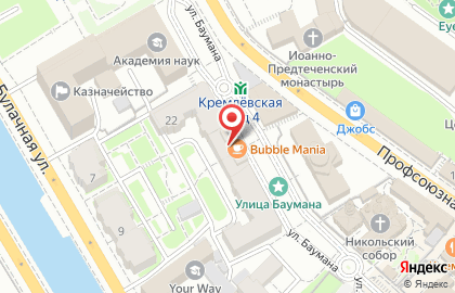 Компания по производству и продаже сувенирной продукции Казанская Сувенирная Компания на улице Баумана, 24 на карте