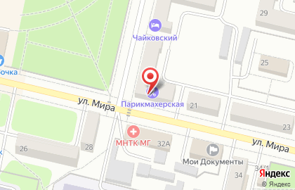Продовольственный магазин Свердловская птицефабрика на улице Чайковского в Ревде на карте