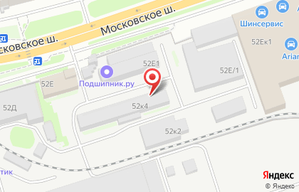 Торгово-сервисная компания ИРЛЕН-ИНЖИНИРИНГ на Московском шоссе на карте