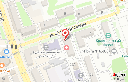 Магазин колбасных изделий на улице 22 Партсъезда на карте