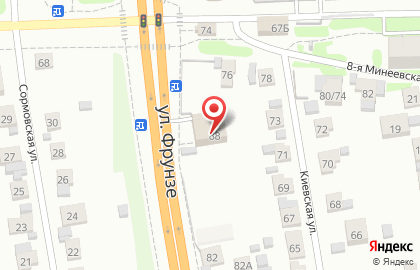 Торговая компания на улице Фрунзе на карте