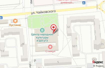 Универсам Магнит на улице Чайковского на карте