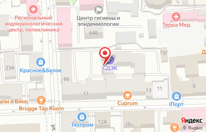 Служба доставки и логистики Сдэк на Московской улице на карте