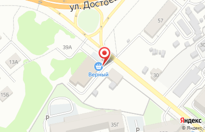 Универсам Верный на улице Коммунаров на карте
