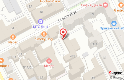 Автостоянка в Перми на карте