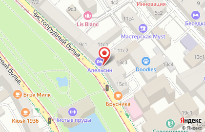 Отель Погости.ру на Чистопрудном бульваре на карте