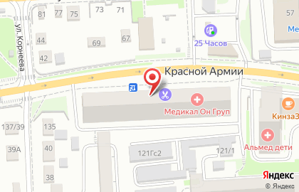 Гастроном Красный Яр на улице Красной Армии на карте