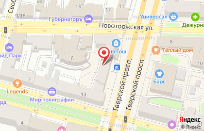 Ювелирный магазин Роскошь на Тверском проспекте на карте