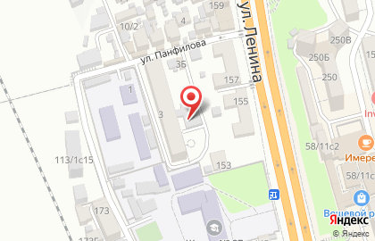 Продуктовый магазин на ул. Панфилова, 3 на карте