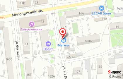 Супермаркет Магнит на 7-й Заре на карте