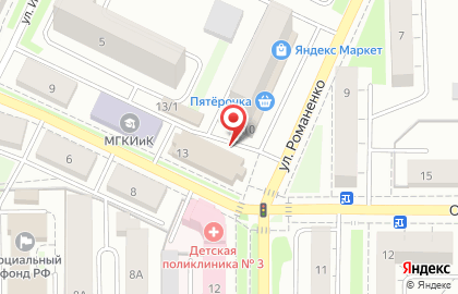 Перспектива на Орловской улице на карте
