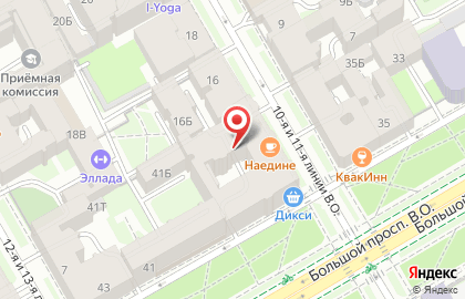 Айкидо в Василеостровском районе на карте