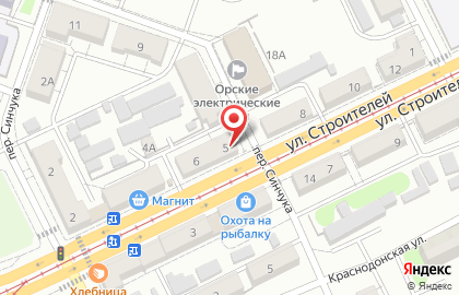 Салон сотовой связи Билайн на улице Строителей на карте