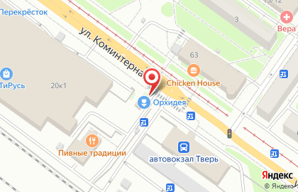 Флористический салон Орхидея на улице Коминтерна на карте