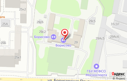 Центр единоборств Молодой Дракон на улице Борисовские Пруды на карте