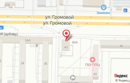Супермаркет Магнит на улице Громовой, 40 на карте