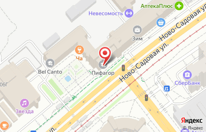 Кадровое агентство Гелиос на Ново-Садовой улице на карте