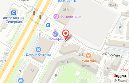 Автомагазин Element на улице Бруснева на карте