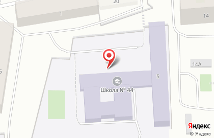 Средняя общеобразовательная школа №44 в Мурманске на карте