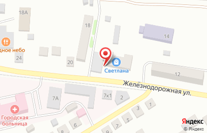 Мастерская Светлана на Железнодорожной улице на карте