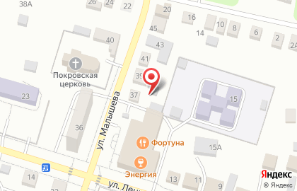 Плей-офф на улице Малышева на карте