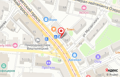 Магазин Московские конфеты на Советском проспекте на карте