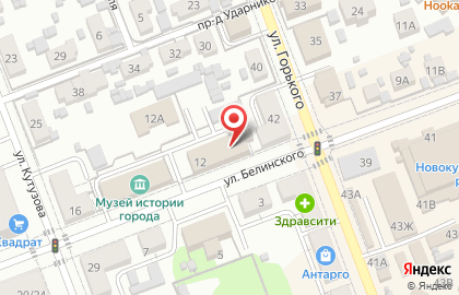 Туристическое агентство Южный Мост на улице Белинского на карте