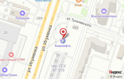 АЗС АНК Башнефть в Ленинском районе на карте