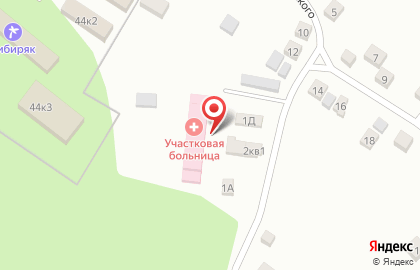 Красноярская участковая больница на Боровой улице на карте