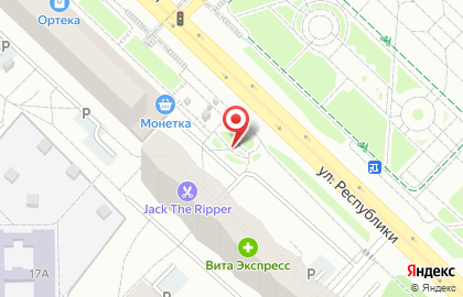 Магазин по продаже фруктов и овощей в Тюмени на карте