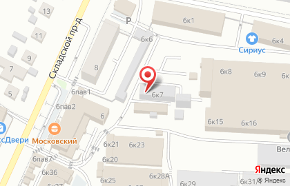 Мебельный салон Мебель Форта в Складском проезде на карте