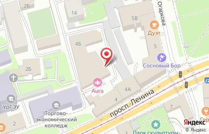 Школа танцев Изюминка на проспекте Ленина на карте