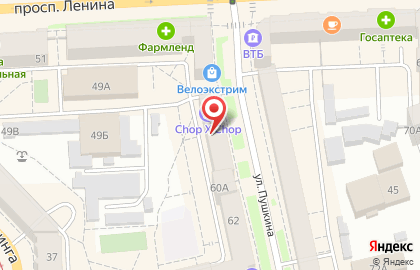 Барбершоп Chop-Chop на улице Пушкина на карте