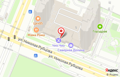 Северная долина, ООО Главстрой СПб на улице Николая Рубцова на карте