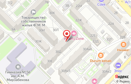 Центр развития Unikum в Ленинском районе на карте