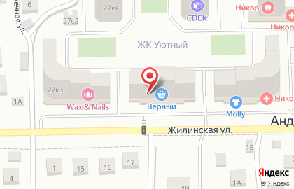 Уютный, ООО Брехово-1 на Жилинской улице на карте