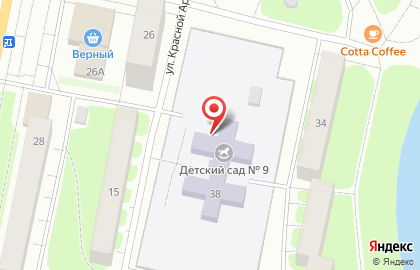 Детский сад # 9 Комбинированного Вида в Луге на карте