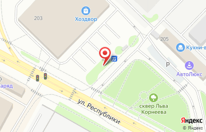 Продуктовый магазин в Тюмени на карте