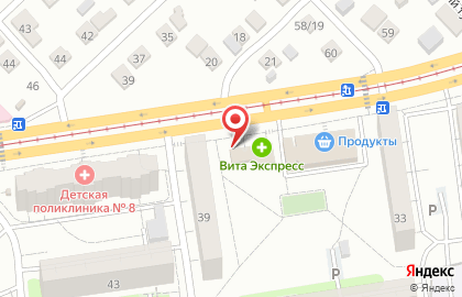 Киоск по продаже фруктов и овощей в Заводском районе на карте