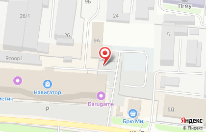 Автостоянка в Перми на карте