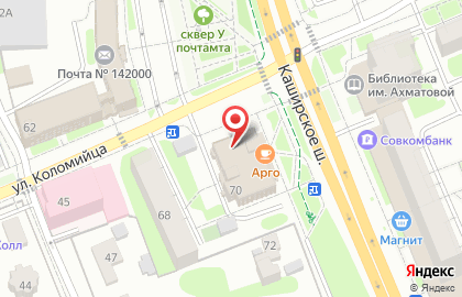 Транскапиталбанк на Каширском шоссе в Домодедово на карте