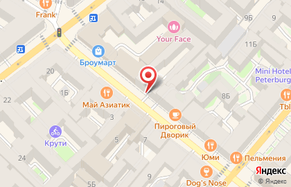 Мини-отель Критик отдыхает на Разъезжей улице на карте