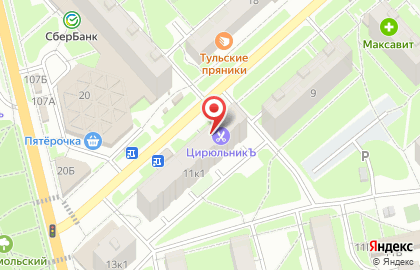 Парикмахерская Соло в Центральном районе на карте