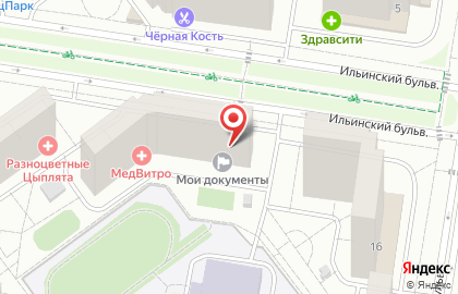 Центр диагностики CMD в Красногорске на Ильинском бульваре на карте