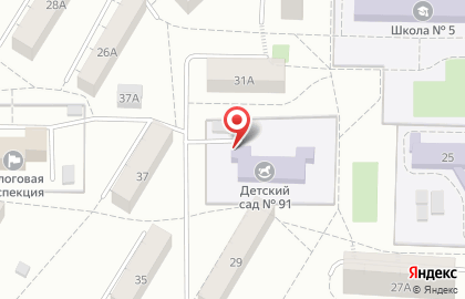 Детский сад №91 в Саранске на карте