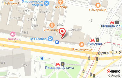 Еврокафе на улице Сергия Радонежского на карте