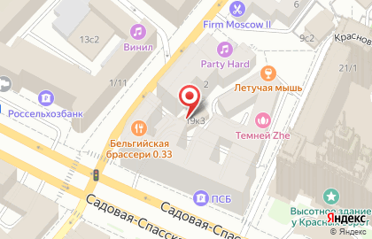 Гостиничный комплекс Красные Ворота на Садовой-Спасской улице на карте