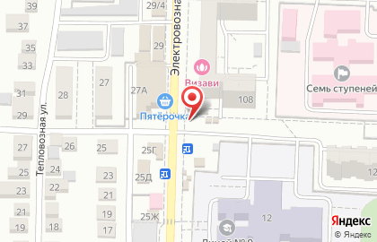 Киоск по продаже цветов, Железнодорожный район на Калининградской улице на карте