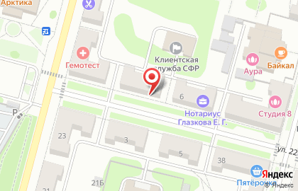Магазин хмельных напитков на улице 22 Партсъезда на карте